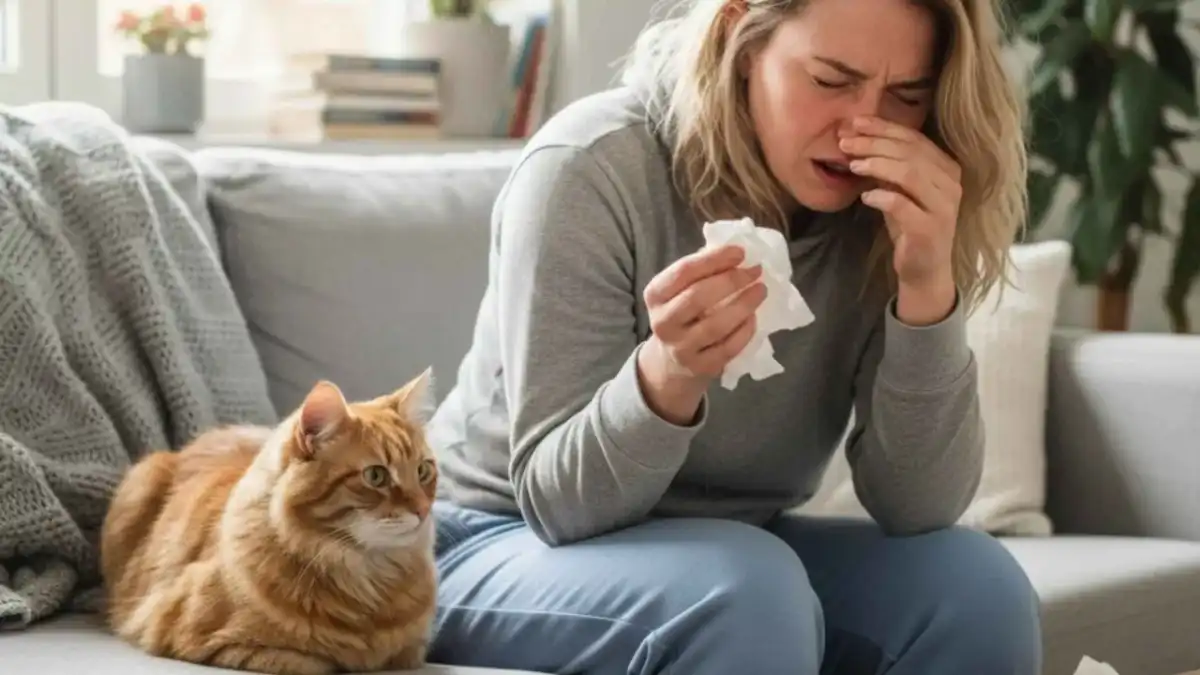 Alergia a gatos en casa - cómo limpiar para respirar mejor